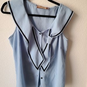 Sailor style tie top by Tatyana